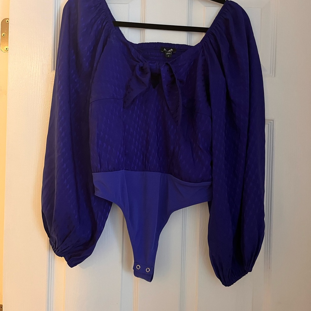 EXPRESS Royal Blue Bodysuit Top